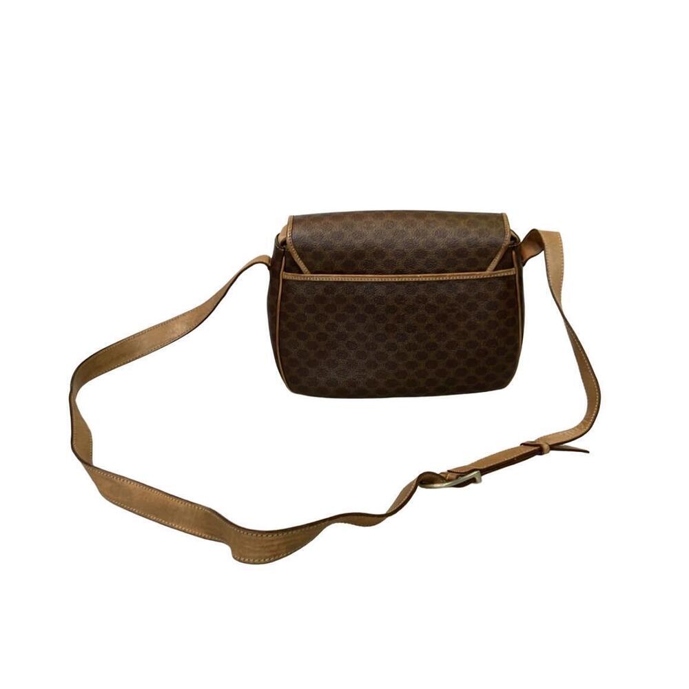 Celine Brown Bag canvas Crossbody coated Macadam monogram Shoulder - Picture 1 of 6